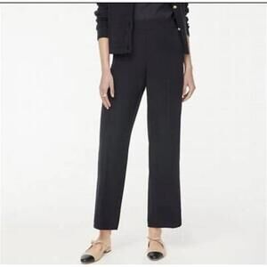 J.CREW NWT Women’s Wide-Leg Cropped Jamie Pant with Elastic Waist In Black-SZ 6